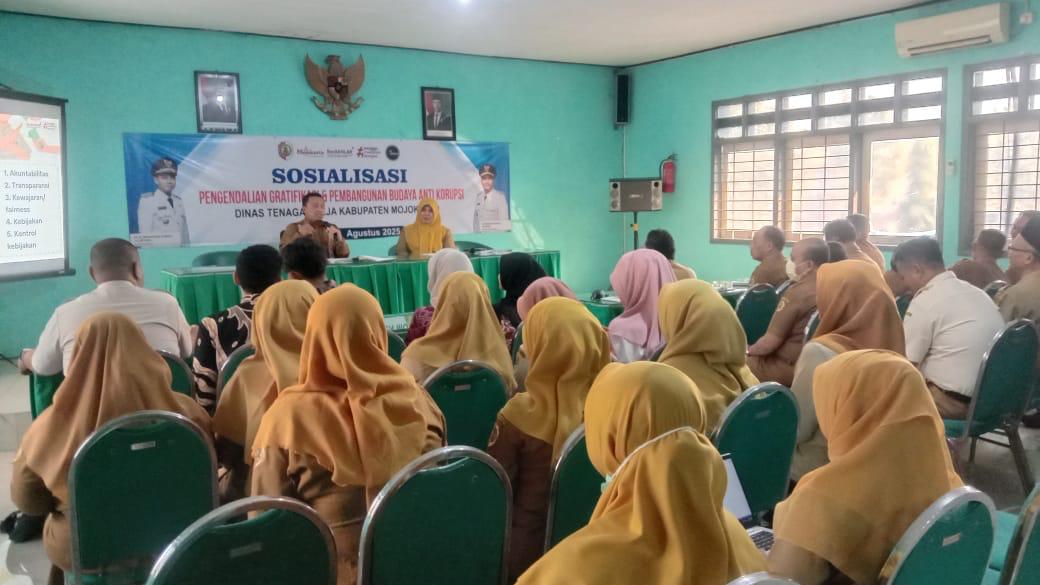 Dinas Tenaga Kerja Melaksanakan Sosialisasi Pengendalian Gratifikasi dan Pembangunan Budaya Anti Gratifikasi